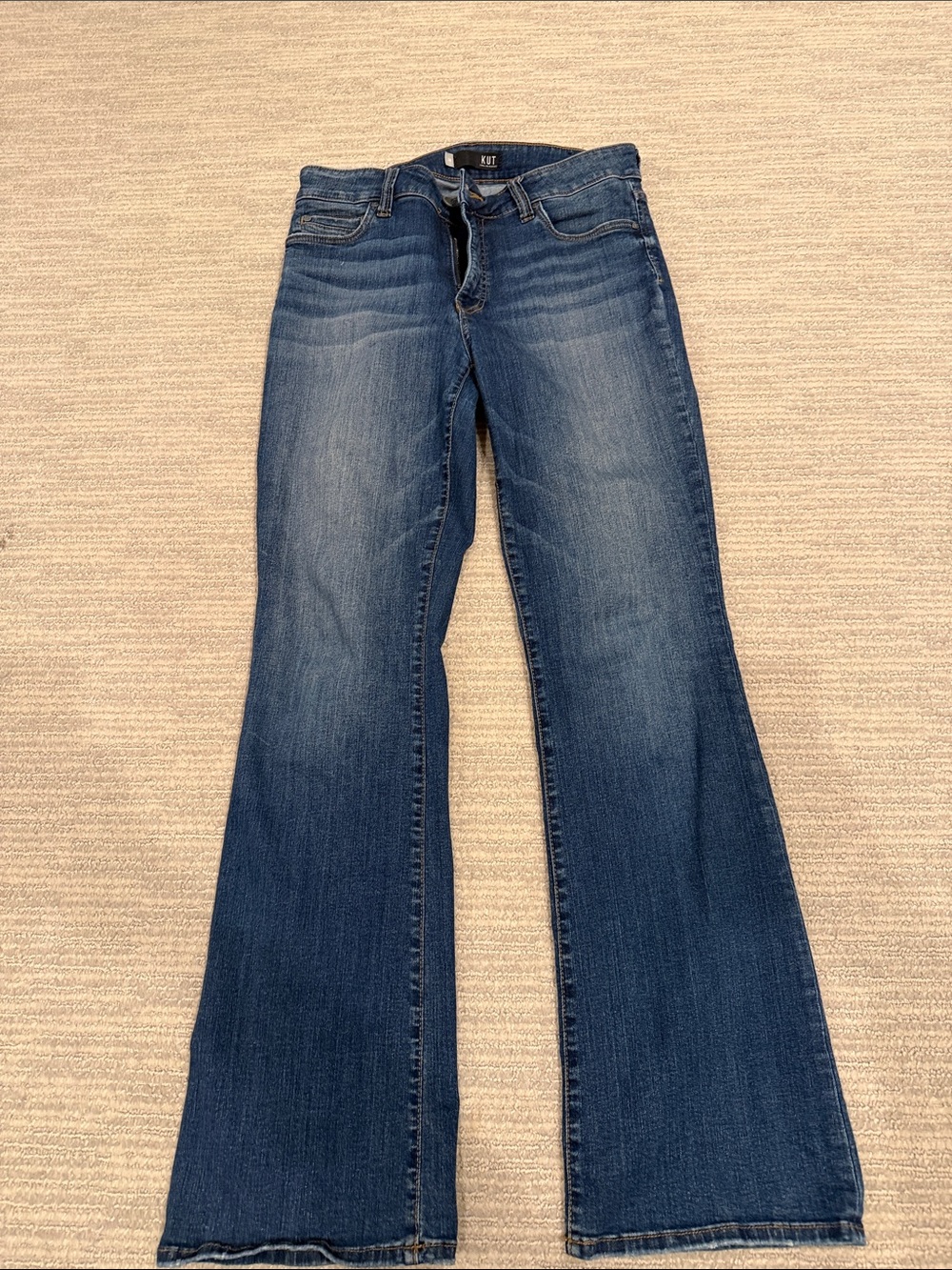 Kut from the Kloth Medium Blue Natalie Fab Ab Bootcut Jeans